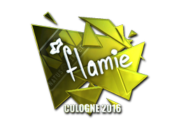 Наклейка | flamie (металлическая) | Кёльн 2016