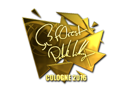 Sticker | f0rest (Gold) | Cologne 2016