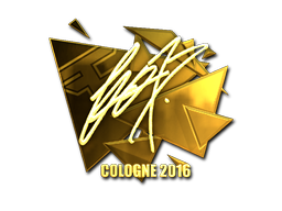 Sticker | fox (Gold) | Cologne 2016