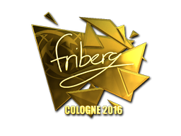 Наклейка | friberg (золотая) | Кёльн 2016