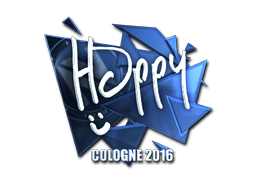 Наклейка | Happy (металлическая) | Кёльн 2016