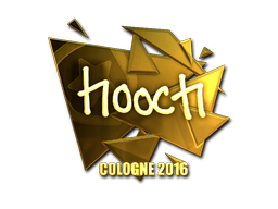 Наклейка | hooch (золотая) | Кёльн 2016
