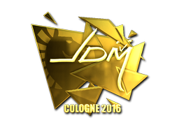 Наклейка | jdm64 (золотая) | Кёльн 2016