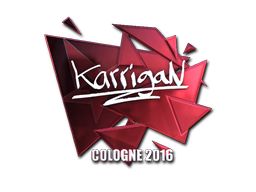 Наклейка | karrigan (металлическая) | Кёльн 2016