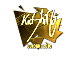 Наклейка | kioShiMa (золотая) | Кёльн 2016