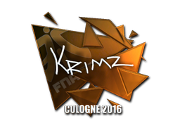 Наклейка | KRIMZ (металлическая) | Кёльн 2016