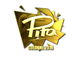 Наклейка | pita (золотая) | Кёльн 2016