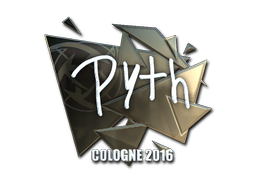 Наклейка | pyth (металлическая) | Кёльн 2016