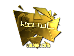 Наклейка | reltuC (золотая) | Кёльн 2016