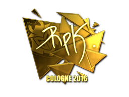 Наклейка | RpK (золотая) | Кёльн 2016