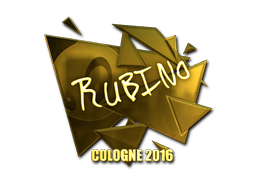 Наклейка | RUBINO (золотая) | Кёльн 2016