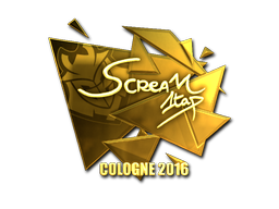 Наклейка | ScreaM (золотая) | Кёльн 2016