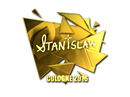 Наклейка | stanislaw (золотая) | Кёльн 2016