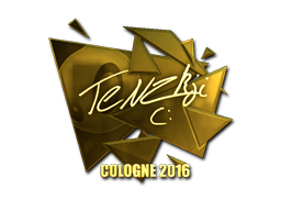 Наклейка | TENZKI (золотая) | Кёльн 2016