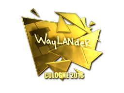 Наклейка | wayLander (золотая) | Кёльн 2016