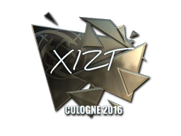 Наклейка | Xizt (металлическая) | Кёльн 2016