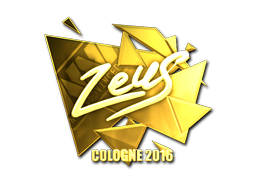 Наклейка | Zeus (золотая) | Кёльн 2016