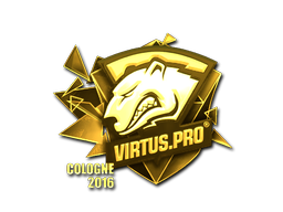 Наклейка | Virtus.Pro (золотая) | Кёльн 2016