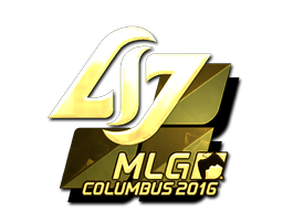 Наклейка | Counter Logic Gaming (золотая) | Колумбус 2016