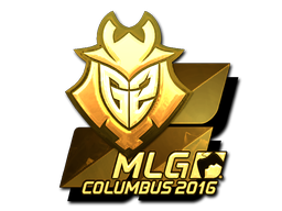 Наклейка | G2 Esports (золотая) | MLG Columbus 2016