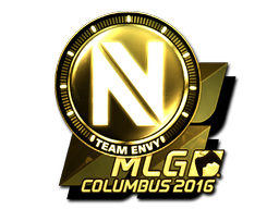 Наклейка | Team EnVyUs (золотая) | MLG Columbus 2016