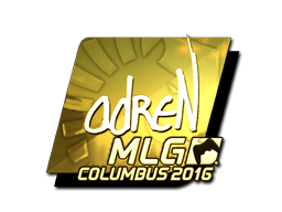 Наклейка | adreN (золотая) | Колумбус 2016