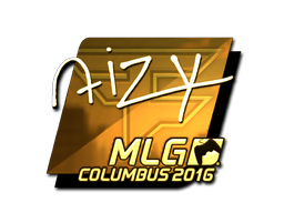 Наклейка | aizy (золотая) | Колумбус 2016
