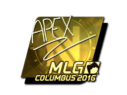 Наклейка | apEX (золотая) | Колумбус 2016