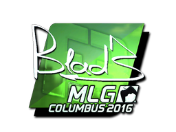 Наклейка | B1ad3 (металлическая) | Колумбус 2016