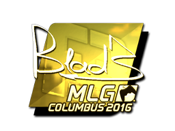 Наклейка | B1ad3 (золотая) | Колумбус 2016