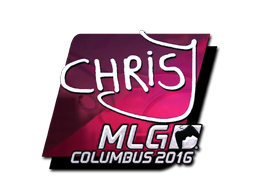 Наклейка | chrisJ (металлическая) | Колумбус 2016