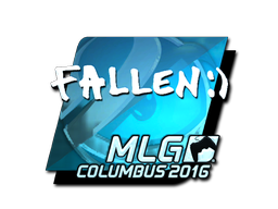 Наклейка | FalleN (металлическая) | Колумбус 2016
