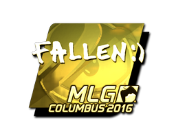 Наклейка | FalleN (золотая) | Колумбус 2016