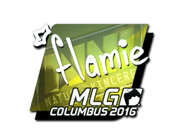 Наклейка | flamie (металлическая) | Колумбус 2016