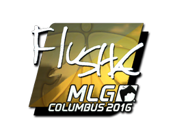 Наклейка | flusha (металлическая) | Колумбус 2016