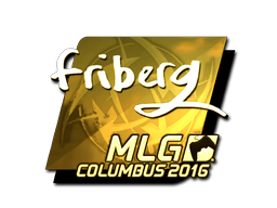 Наклейка | friberg (золотая) | Колумбус 2016