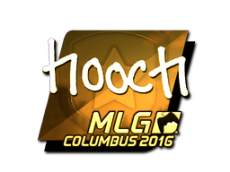 Наклейка | hooch (золотая) | Колумбус 2016