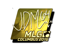 Наклейка | jdm64 (золотая) | Колумбус 2016