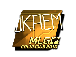 Sticker | jkaem (Gold) | MLG Columbus 2016