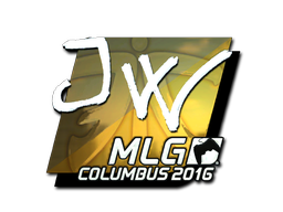 Наклейка | JW (металлическая) | Колумбус 2016