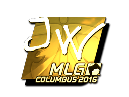 Наклейка | JW (золотая) | Колумбус 2016