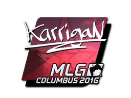 Наклейка | karrigan (металлическая) | Колумбус 2016