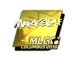 Наклейка | markeloff (золотая) | Колумбус 2016