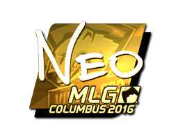 Наклейка | NEO (золотая) | Колумбус 2016