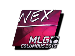 Наклейка | nex (металлическая) | Колумбус 2016