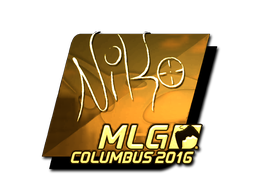 印花 | NiKo（金色）| 2016年 MLG 哥伦布锦标赛