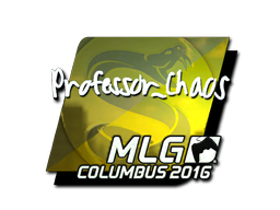 Наклейка | Professor_Chaos (металлическая) | Колумбус 2016