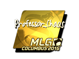 Наклейка | Professor_Chaos (золотая) | Колумбус 2016