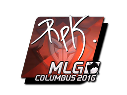 Наклейка | RpK (металлическая) | Колумбус 2016
