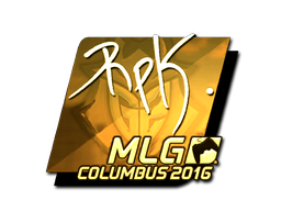 Наклейка | RpK (золотая) | Колумбус 2016